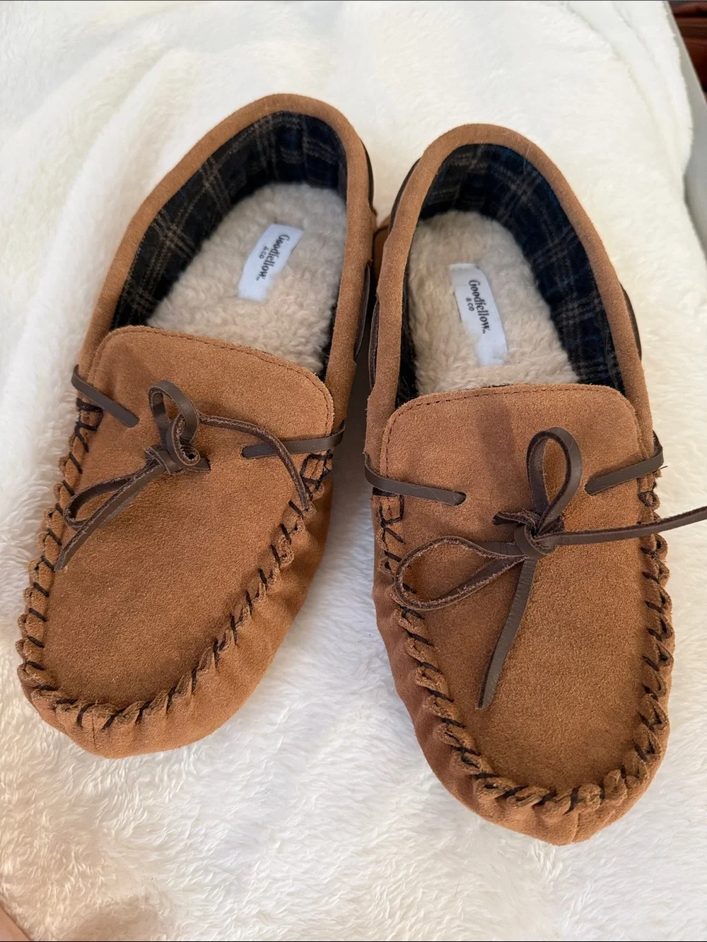 NEW Boy’s Goodfellow & Co Chestnut Moccasin Slippers